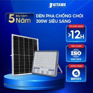 Đèn Pha Chống Chói Năng Lượng Mặt Trời 300W | KITAWA DP15.300