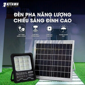 Đèn Pha Năng Lượng Mặt Trời 100W | KITAWA DP17.100