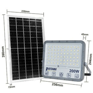 Đèn Pha Chống Chói Năng Lượng Mặt Trời 200W | KITAWA DP15.200